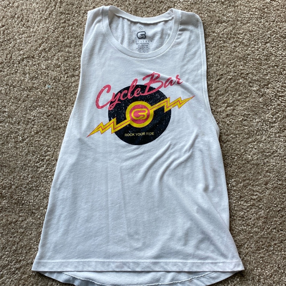 Cyclebar “rock your ride” retro tank